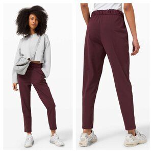 Lululemon Keep Moving Pant 10 Cassis Red